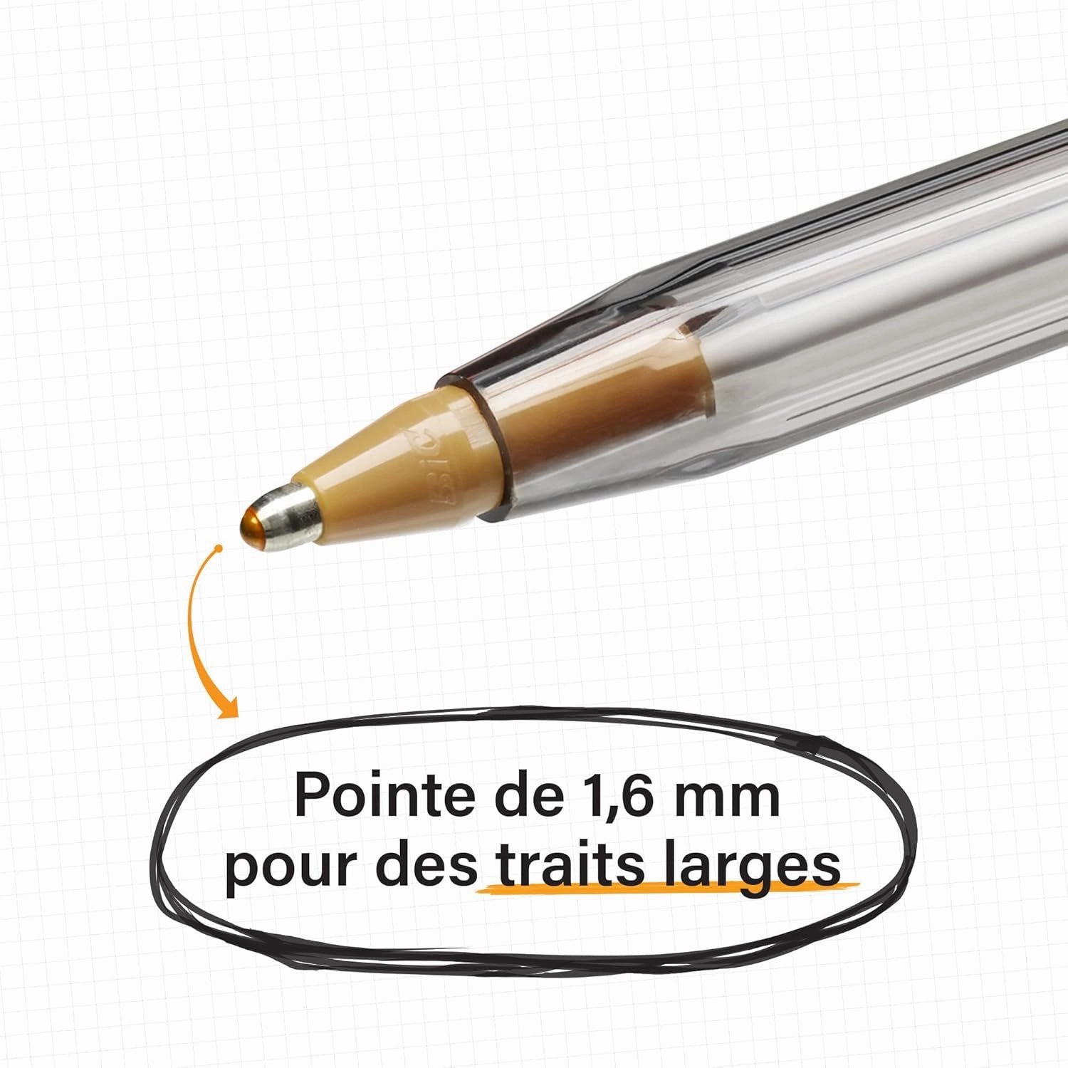 Bic Cristal Multicolour Ballpoint Pens With Wide Tip (1.6mm) Pens For Colourful Writing In Assorted Colours, Pack Of 15