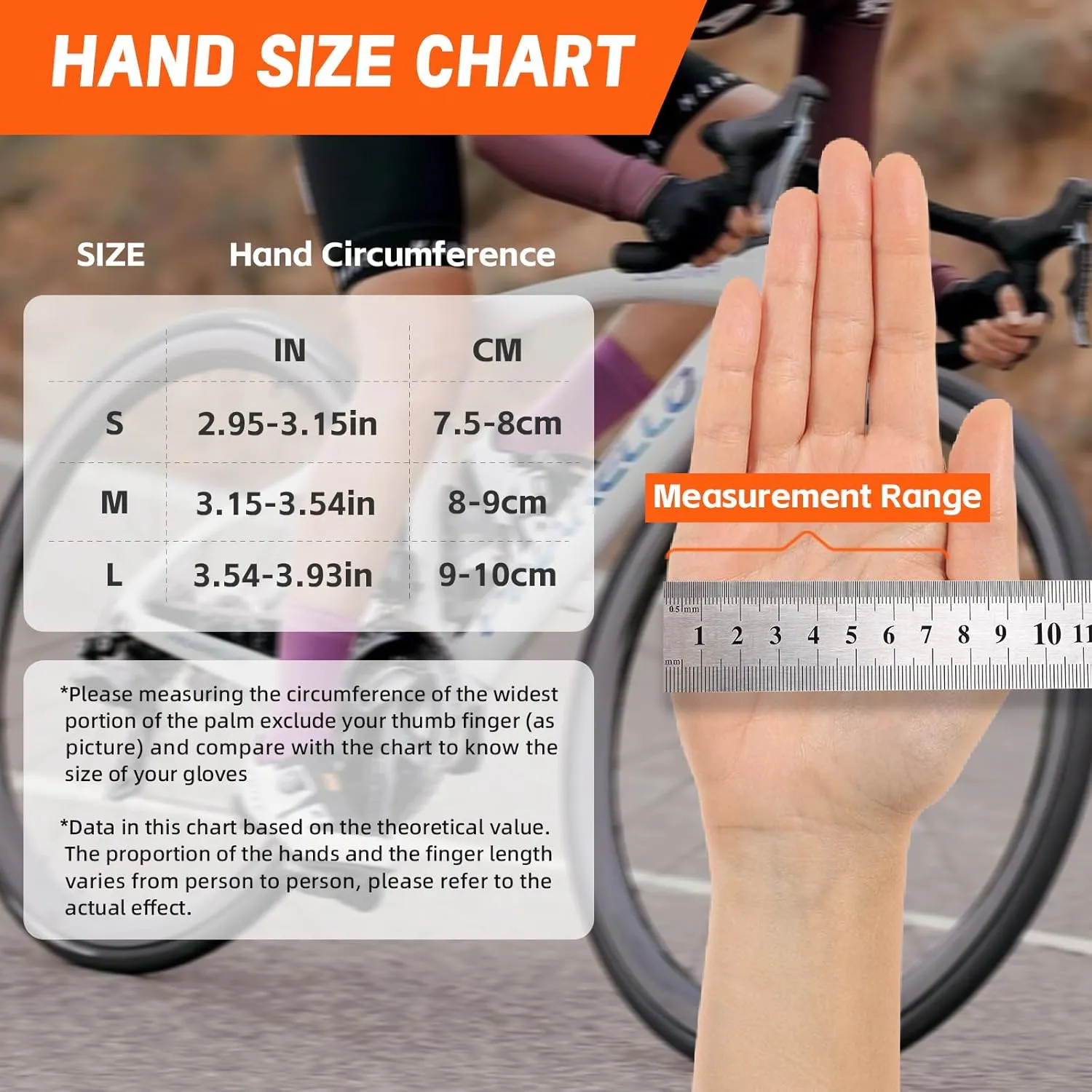 Bike Gloves for Men Women with Anti-Slip Shock-Absorbing Pad, Breathable Half-Finger Cycling Gloves