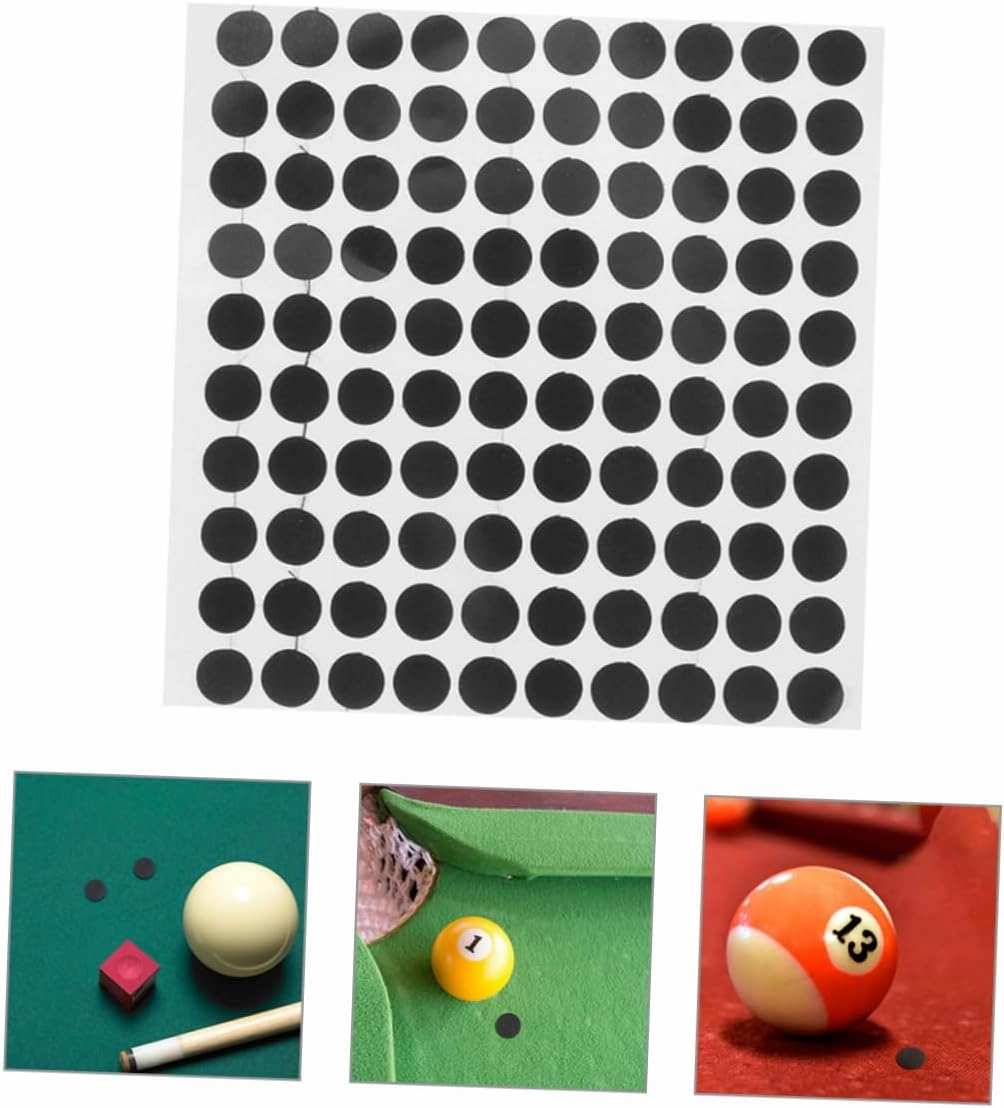 Billiard Billiard Black Spot Color Pool Table Marking Snooker Sticker Dots Black Spots for Snooker Table