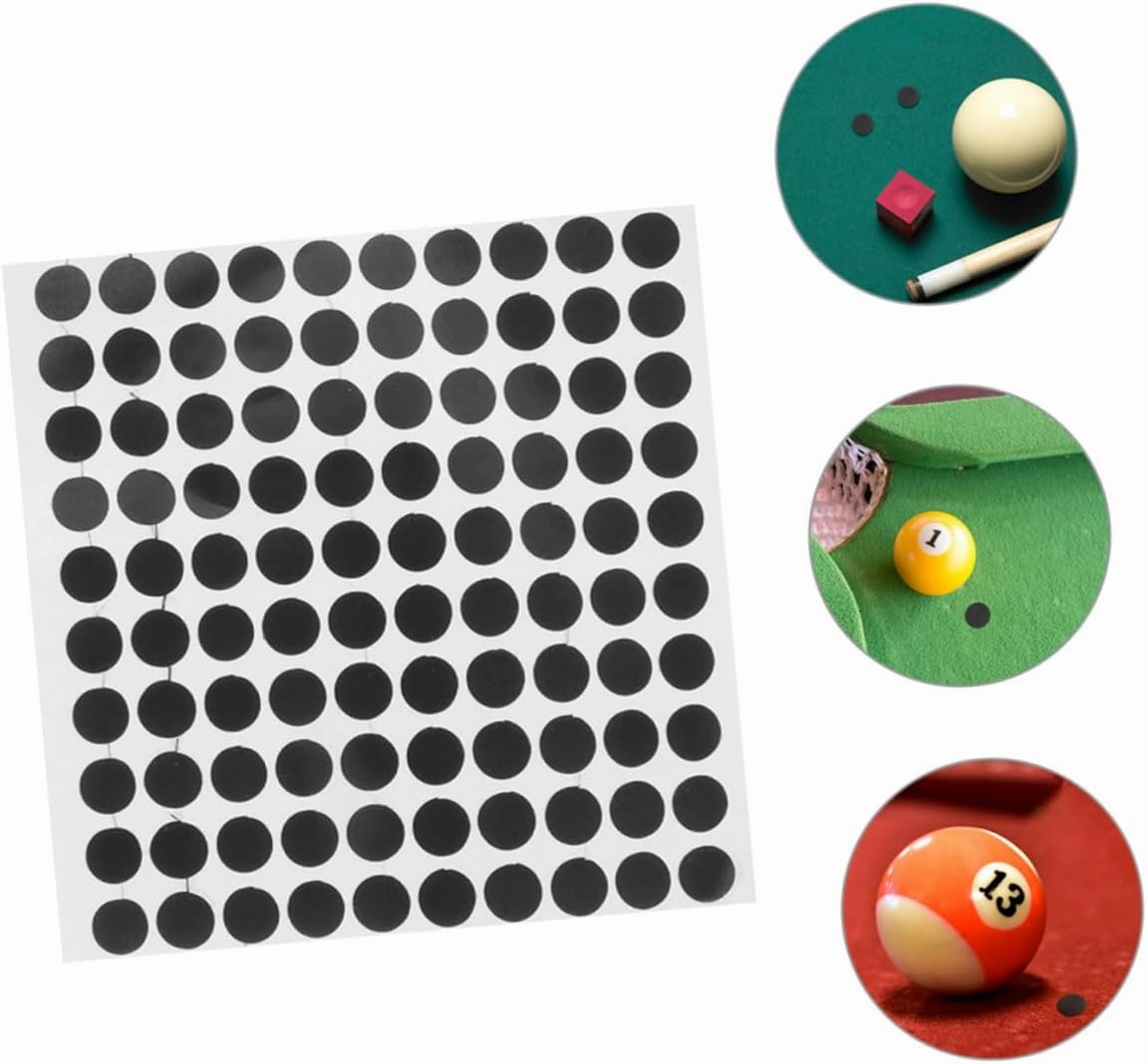 Billiard Billiard Black Spot Color Pool Table Marking Snooker Sticker Dots Black Spots for Snooker Table