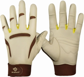 Bionic ClassicGrip Premium Leather Gardening Gloves (One Pair)