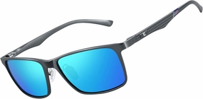 BIRCEN Mens Sunglasses Polarized UV Protection: Classic Shades for Men Driving Fishing with Al-Mg Metal Frame