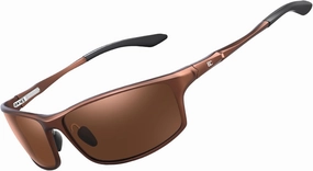 BIRCEN Polarized Mens Sunglasses: UV Protection Sports Shades for Men Women Sport Driving with Al-Mg Frame
