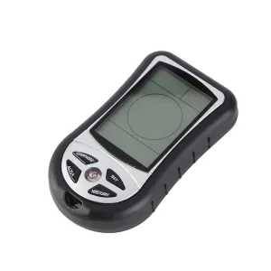 Black Digital Altimeter Barometer Compass Weather Forecast - Electronic Bearing Sensor - Essential Equipment for Hiking
