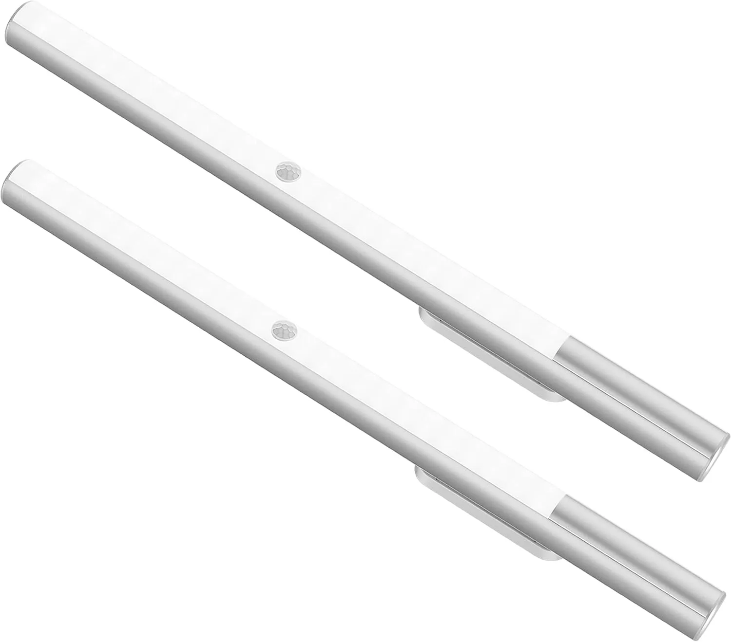 BLS 48 LED Closet Lights, Motion Sensor Light Indoor, 4500mah Build-in Large Rechargeable Battery, Wireless Under Cabinet Lighting for Kitchen/Pantry/Wardrobe/Wall/Stair, 6000K Clean White (2 Pack)