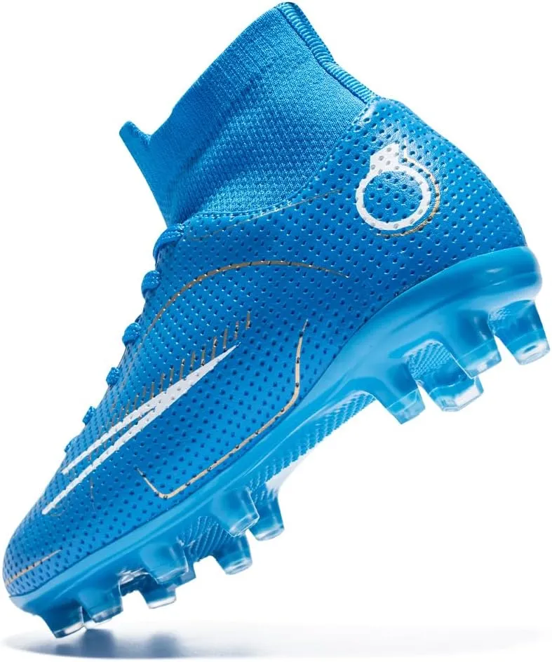 breooes Boys Soccer Cleats Kids Footaball Cleats Outdoor Trainning Soccer Shoes Athletic Girls Football Shoes