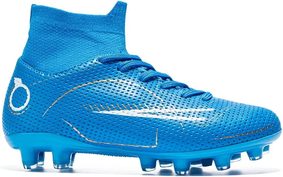 breooes Boys Soccer Cleats Kids Footaball Cleats Outdoor Trainning Soccer Shoes Athletic Girls Football Shoes