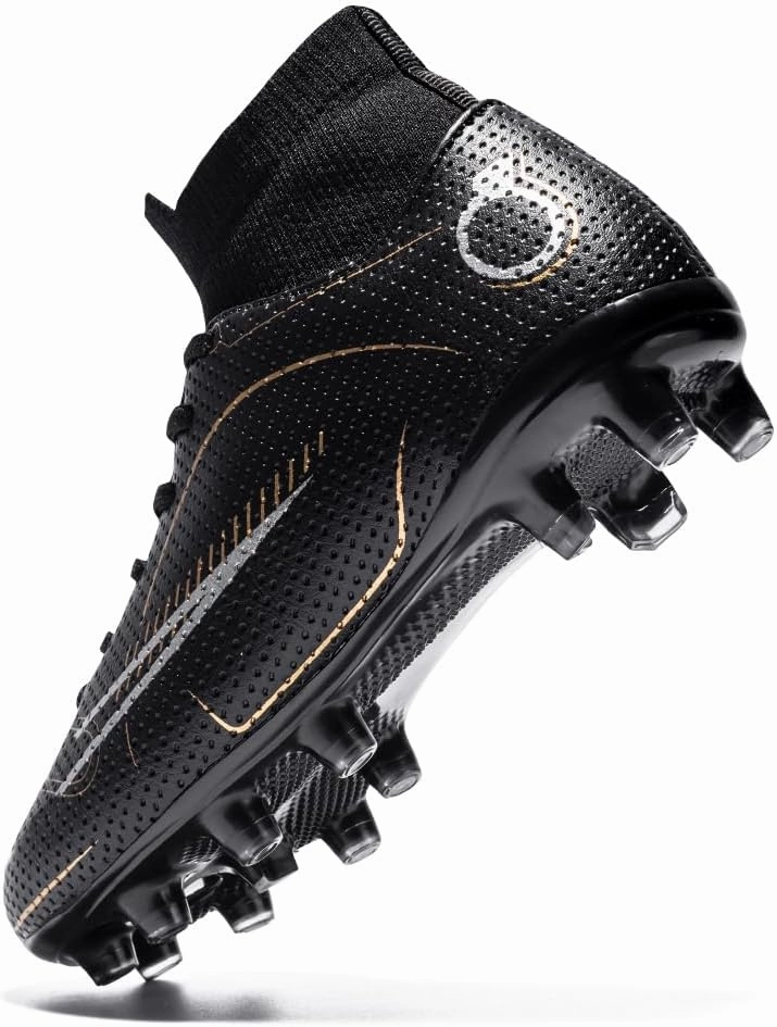 breooes Boys Soccer Cleats Kids Footaball Cleats Outdoor Trainning Soccer Shoes Athletic Girls Football Shoes