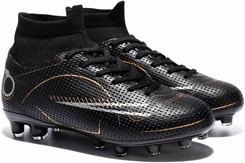 breooes Boys Soccer Cleats Kids Footaball Cleats Outdoor Trainning Soccer Shoes Athletic Girls Football Shoes