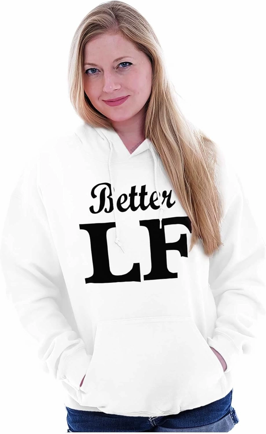 Brisco Brands My Better Half Cute Matching Couples Hoodie Sweatshirt Women Men