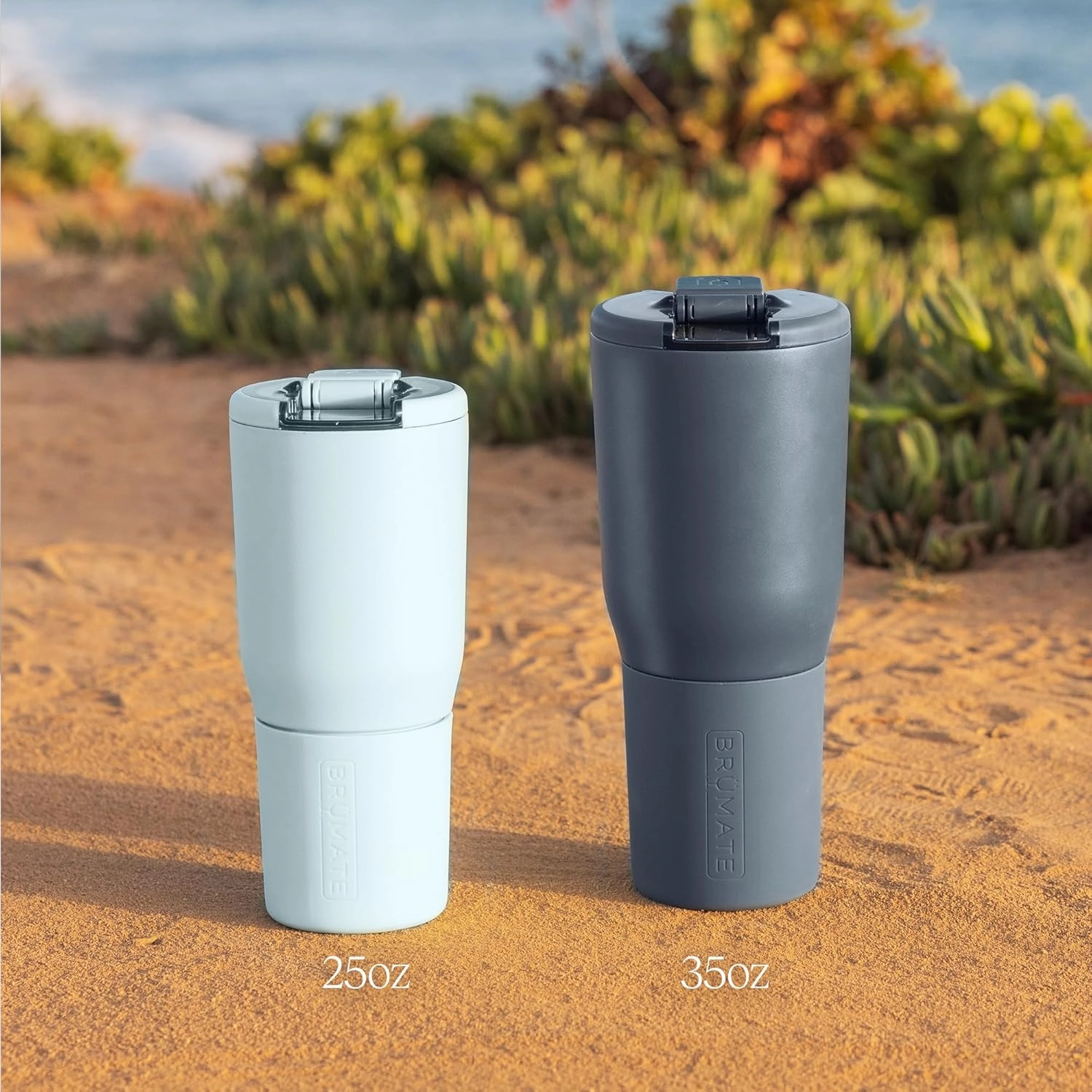 BrüMate Nav 35oz 100% Leak Proof Insulated Travel Tumbler with Magnetic BevLock™ Lid - Double Wall Cup-Holder Friendly Stainless Steel Mug (Dark Aura)