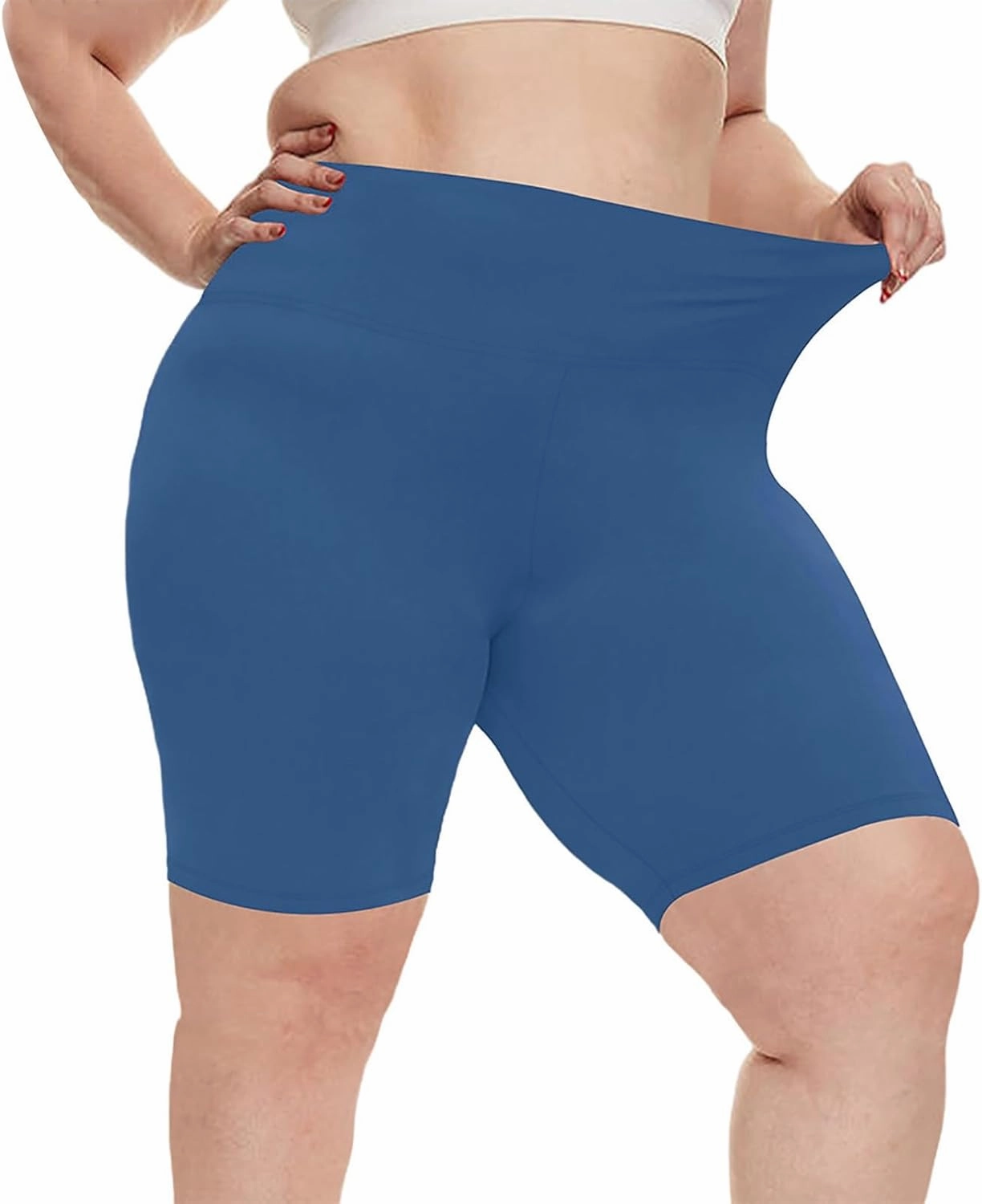 Buttery Soft Shorts Women Butt Lifting Shorts Pockets High Waisted Biker Anti Cellulite Up Workout Gym Shorts High