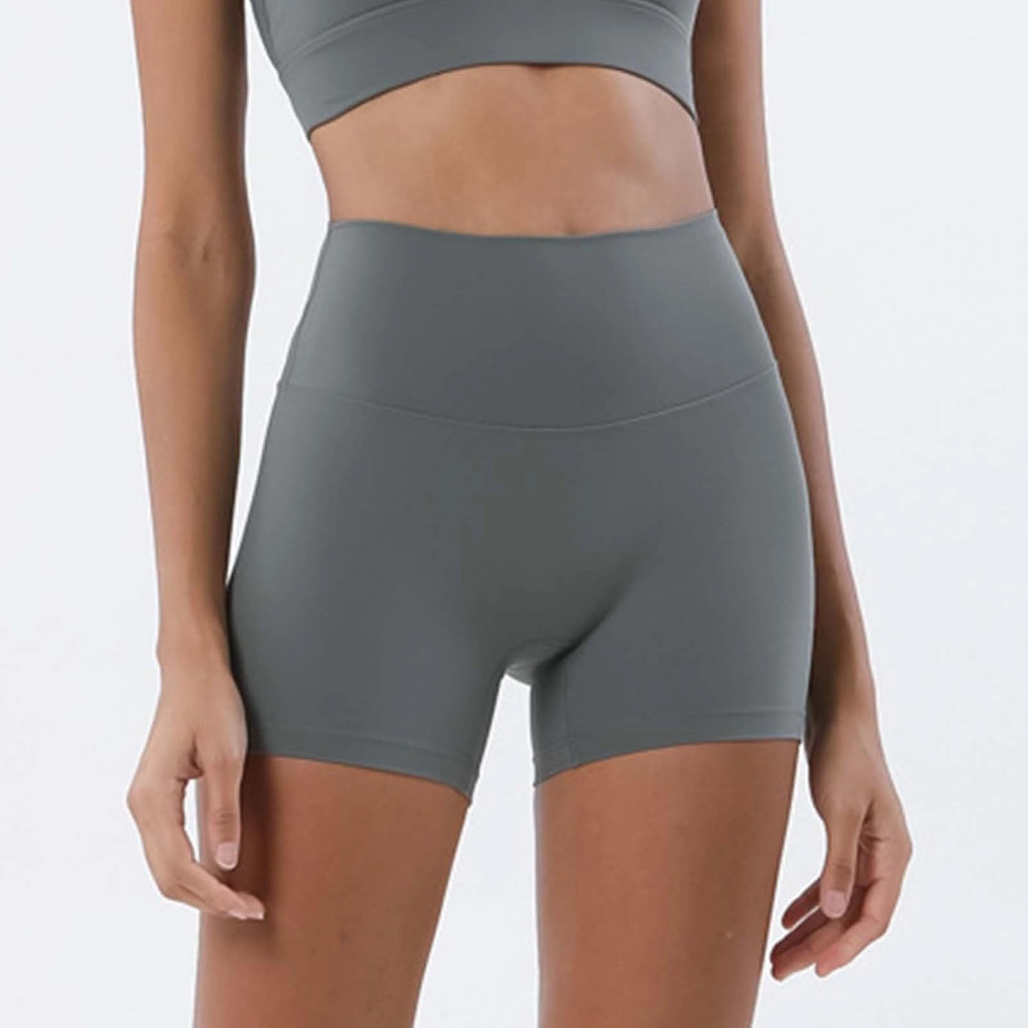 Buttery Soft Shorts Women Butt Lifting Shorts Pockets High Waisted Biker Anti Cellulite Up Workout Gym Shorts High