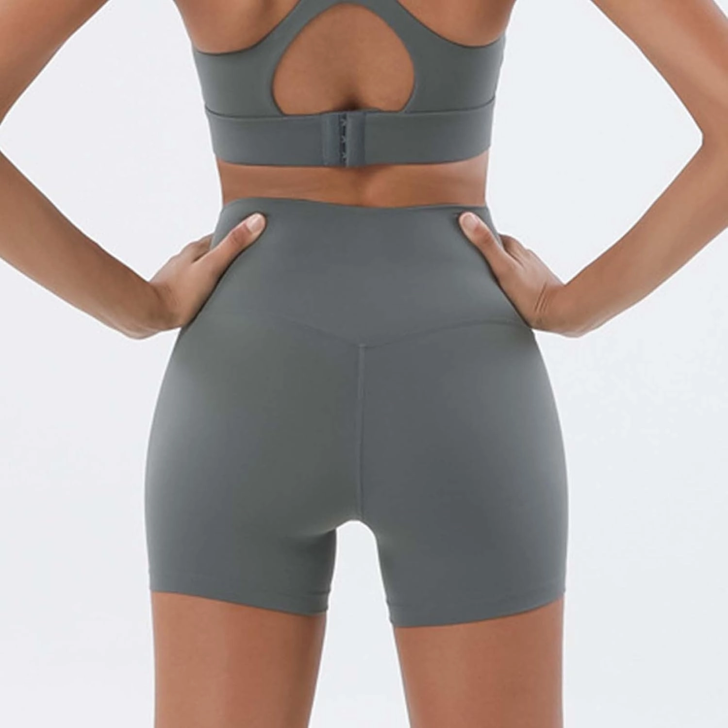 Buttery Soft Shorts Women Butt Lifting Shorts Pockets High Waisted Biker Anti Cellulite Up Workout Gym Shorts High