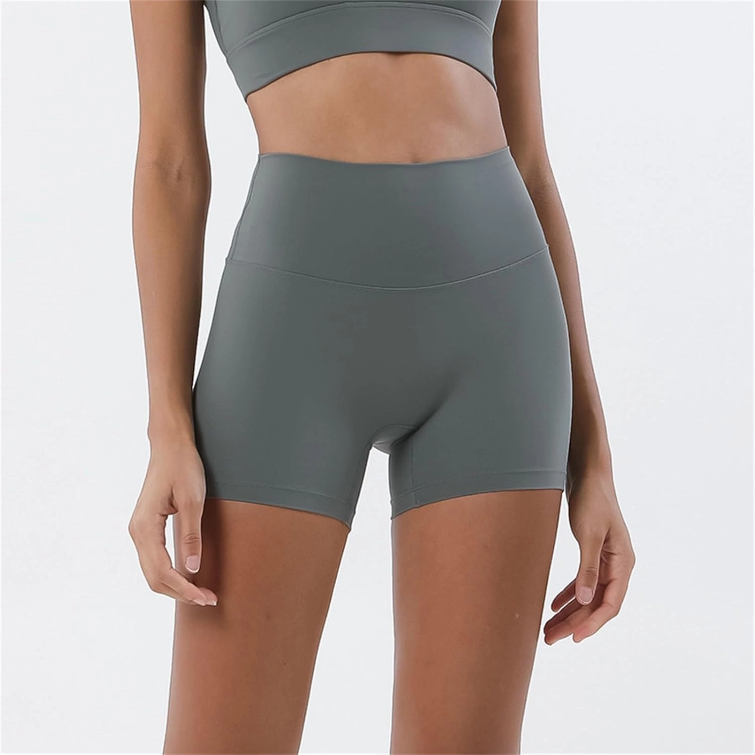 Buttery Soft Shorts Women Butt Lifting Shorts Pockets High Waisted Biker Anti Cellulite Up Workout Gym Shorts High