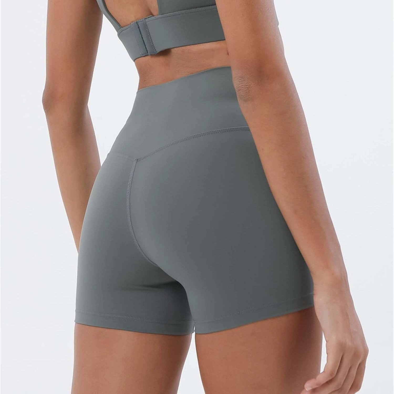 Buttery Soft Shorts Women Butt Lifting Shorts Pockets High Waisted Biker Anti Cellulite Up Workout Gym Shorts High