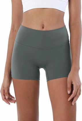 Buttery Soft Shorts Women Butt Lifting Shorts Pockets High Waisted Biker Anti Cellulite Up Workout Gym Shorts High