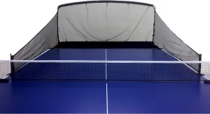 Carbon Fiber Table Tennis Ball Catch Net - Practice Net Attaches to Ping Pong Table for Ball Collection During Table Tennis Robot, Serve or Multi-Ball Training