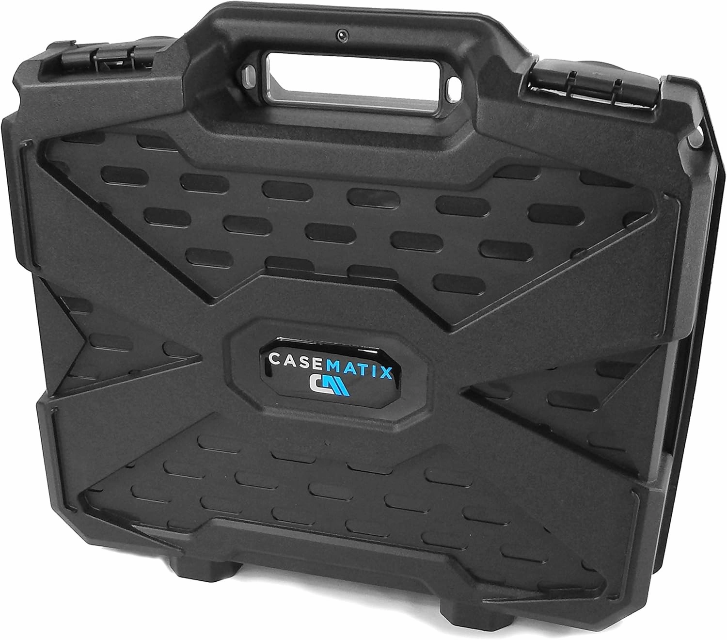 CASEMATIX Graded Card Case Compatible with 60  BGS PSA FGS SGC Graded Sports Trading Cards, Rugged Graded Slab Card Storage Box with Custom Card Carrying Case Impact Absorbing Dual Foam Slots