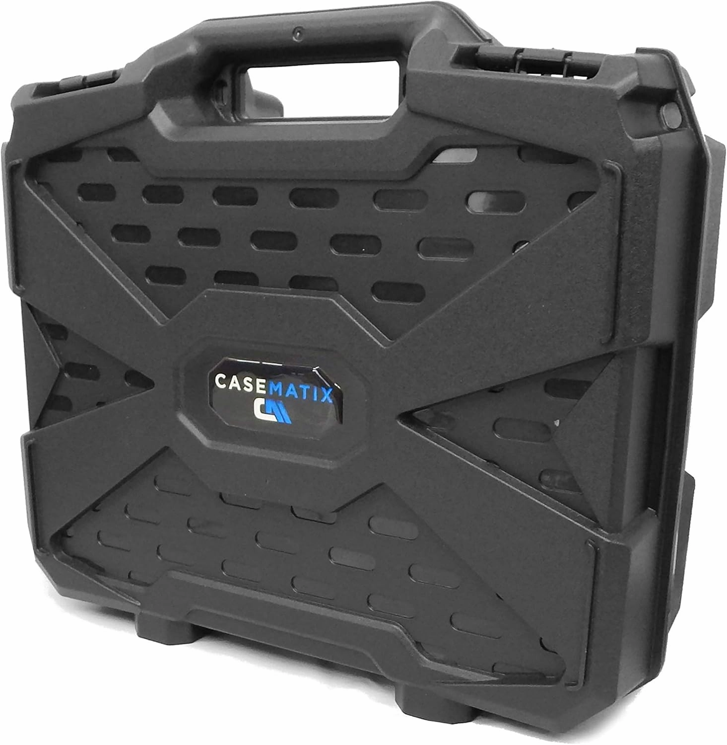CASEMATIX Graded Card Storage Box Compatible with 60  BGS PSA Graded Sports Cards with Impact Resistant Graded Card Case Foam, Blue Interior