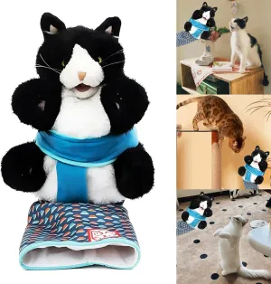 Cat Wrestling Toy Puppet, Cats Puppet Wrestler Glove, Cat Antarcking Wrestler Toy, Hand Puppet with Tough Padding for Safe Interactive Play, Cats Toy Puppets for Boredom Busting Training and Exercise