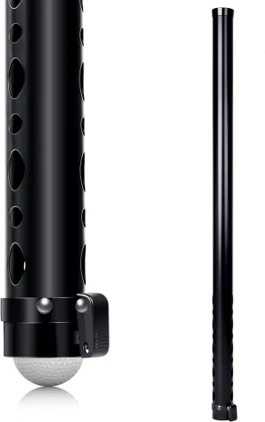 CHAMPKEY Premium Golf Ball Retriever - Professional Golf Ball Picker - Studry Aluminum Alloy Tube Collector (Non-Detachable Tube)