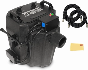 CHAUVET DJ Nimbus Dry Ice Machine Bundle with Gearlux DMX Cables and Austin Bazaar Polishing Cloth