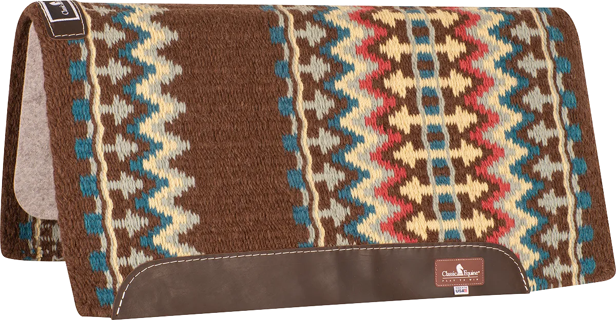 Classic Equine Classic Wool Top Saddle Pad: 32" x 34"