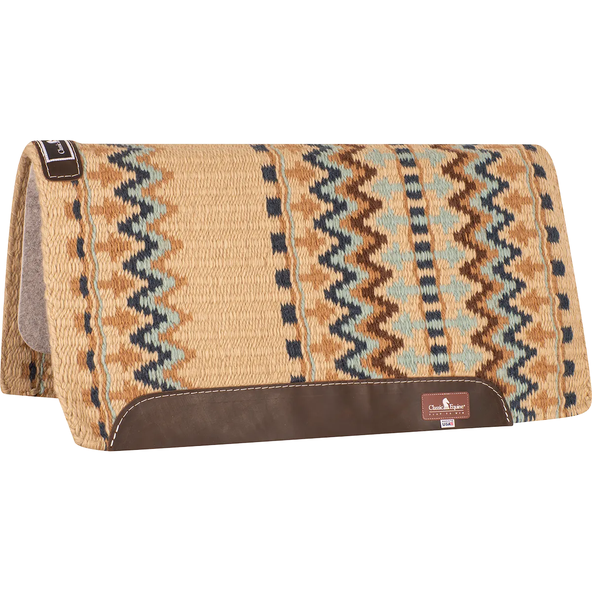 Classic Equine Classic Wool Top Saddle Pad: 32" x 34"