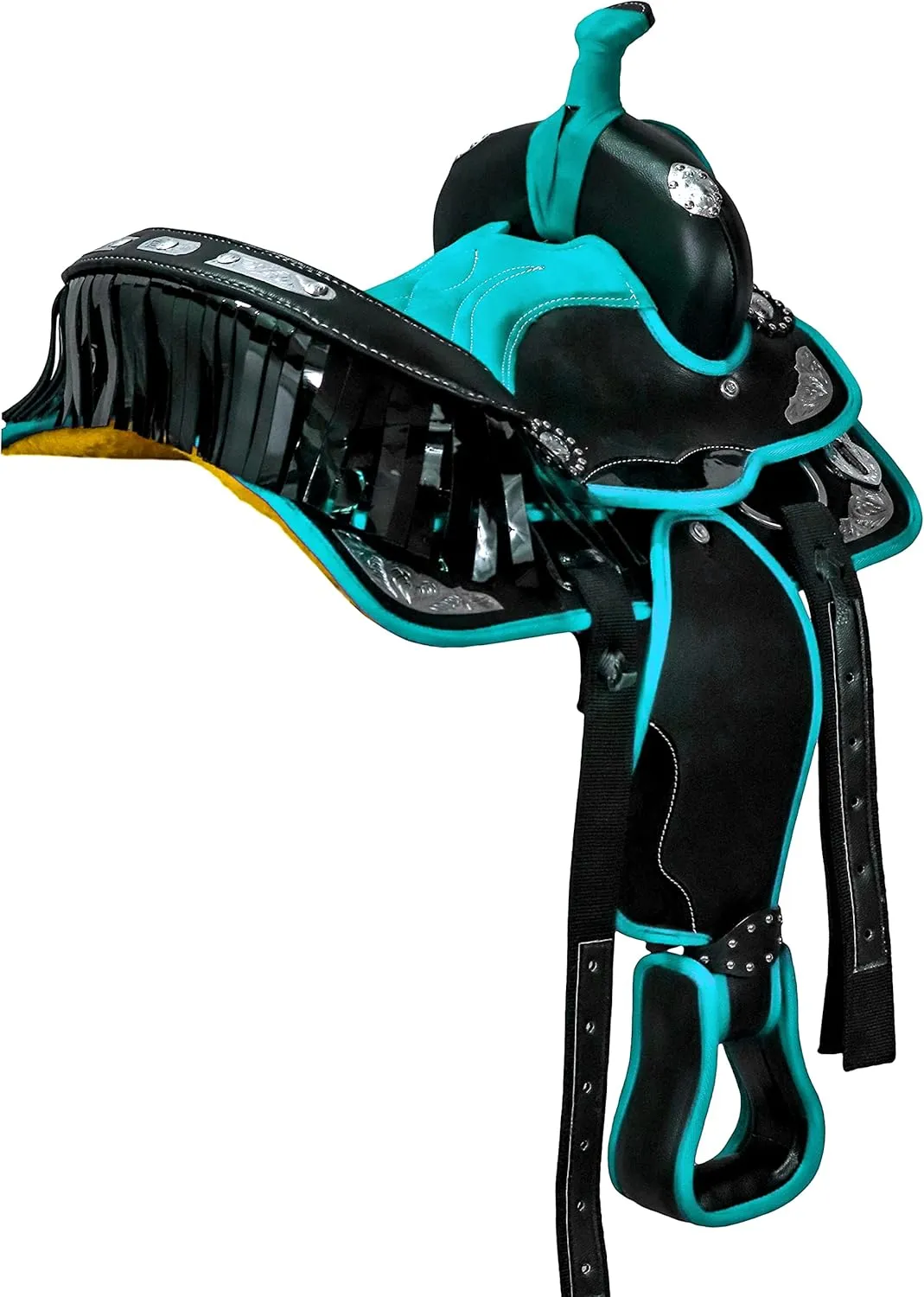 Classic Quality Handmade Western Synthetic Lightweight Comfort Barrel Racing Trail Tack Equestrian Horse Saddle All Accessories Included Size 10-18