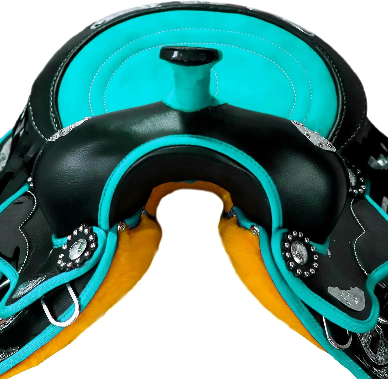 Classic Quality Handmade Western Synthetic Lightweight Comfort Barrel Racing Trail Tack Equestrian Horse Saddle All Accessories Included Size 10-18