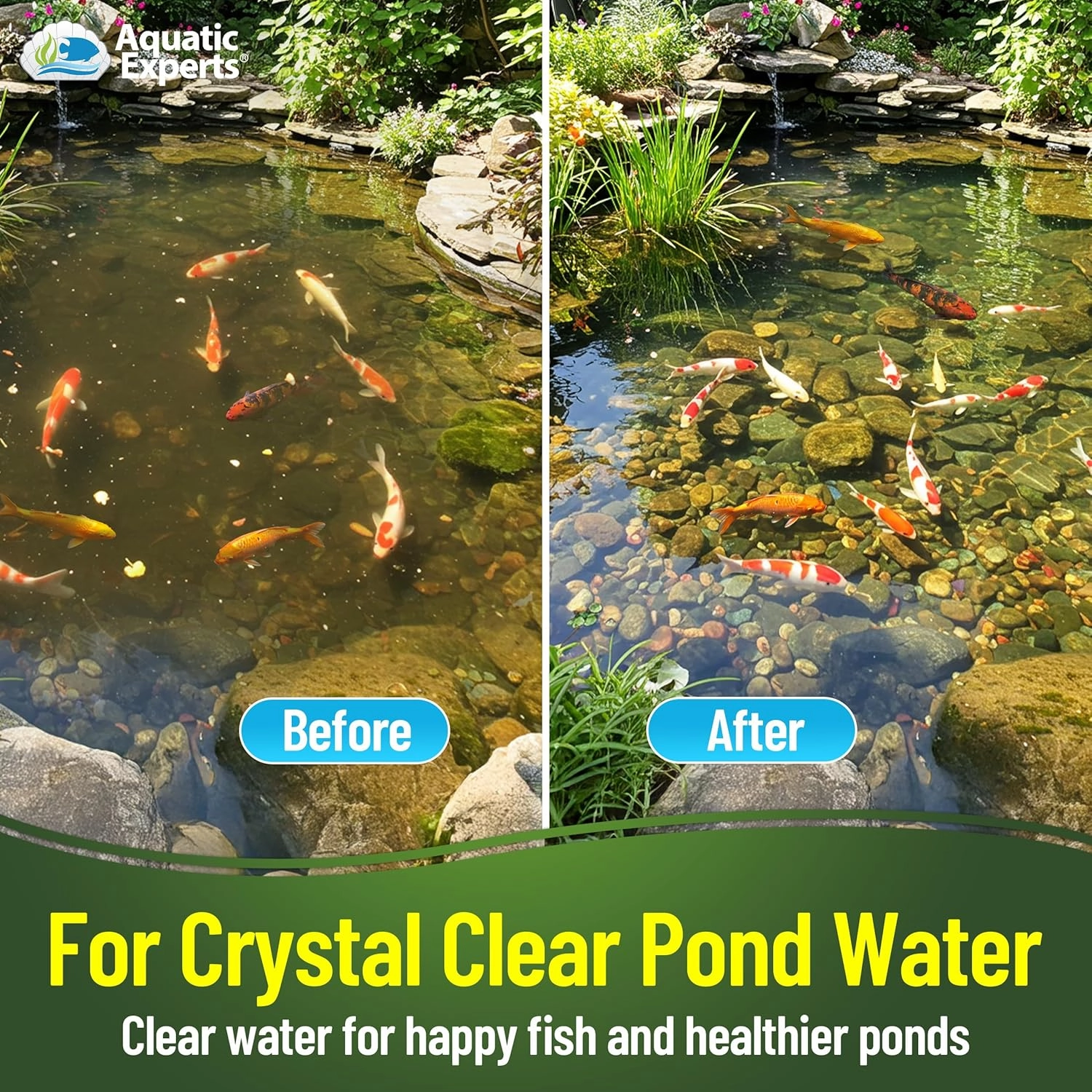 Classic Koi Pond Filter Pad FINE - White Bulk Roll Pond Filter Media, Ultra-Durable Pond Filters for Outdoor Ponds, Reusable Fish Pond Filter Material, USA, Aquatic Experts (3/4" - 1" x 12" x 72")