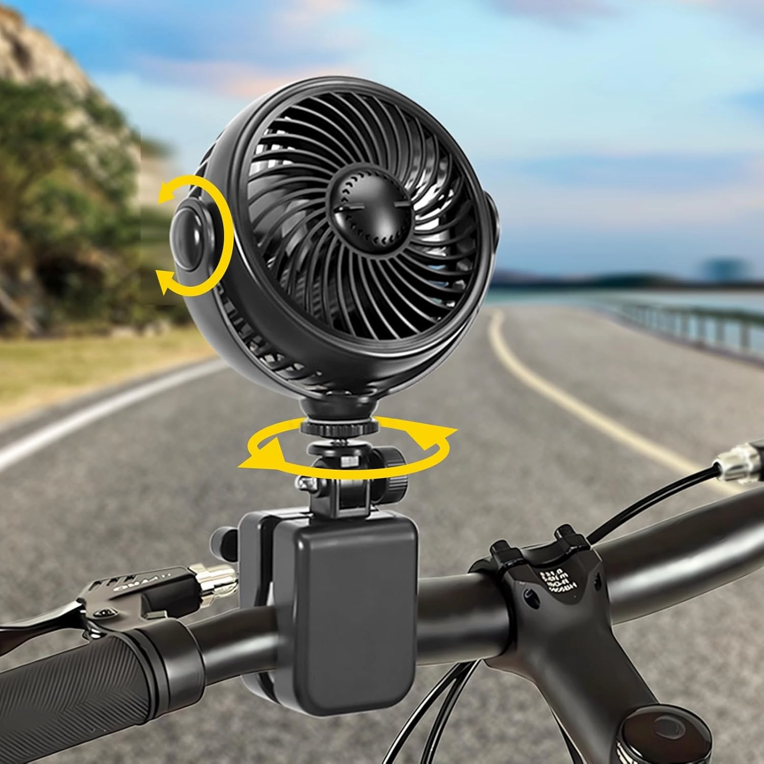 Clip on Fan for Peloton Bike Treadmill Bed Desk Car Handle Stroller Baby Crib, Rechargeable Portable Small Clip on Fan with Never Fall Adjustable Quiet