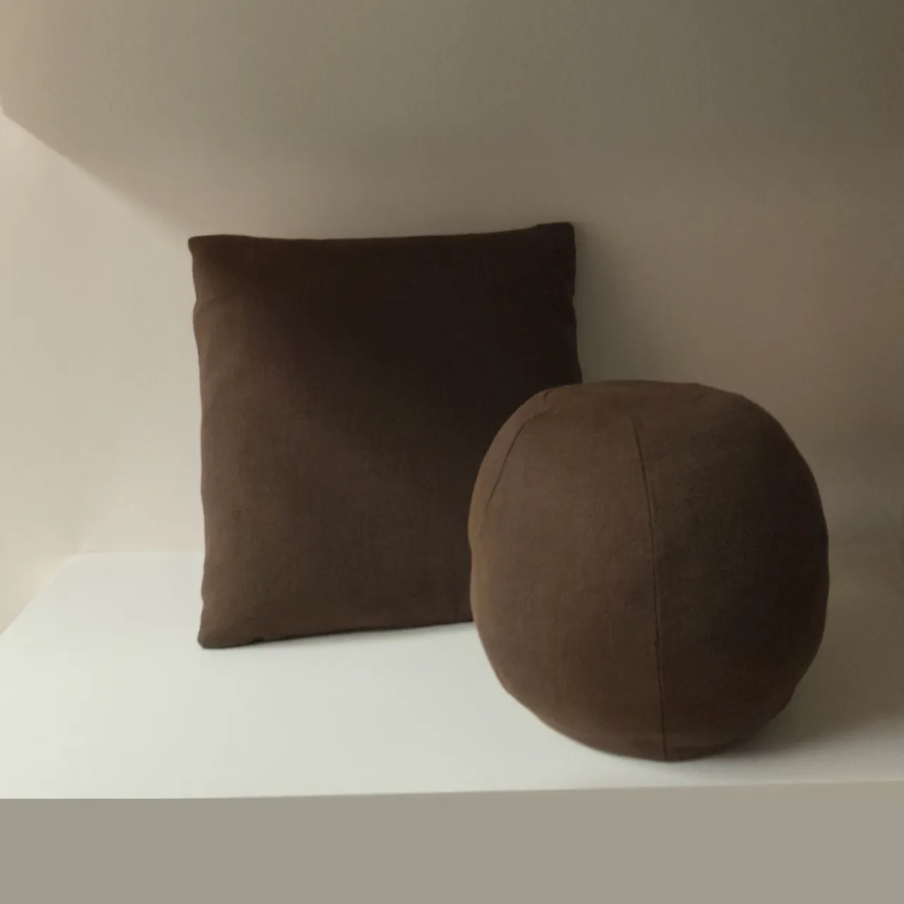Coconut Husk Globe Cushion