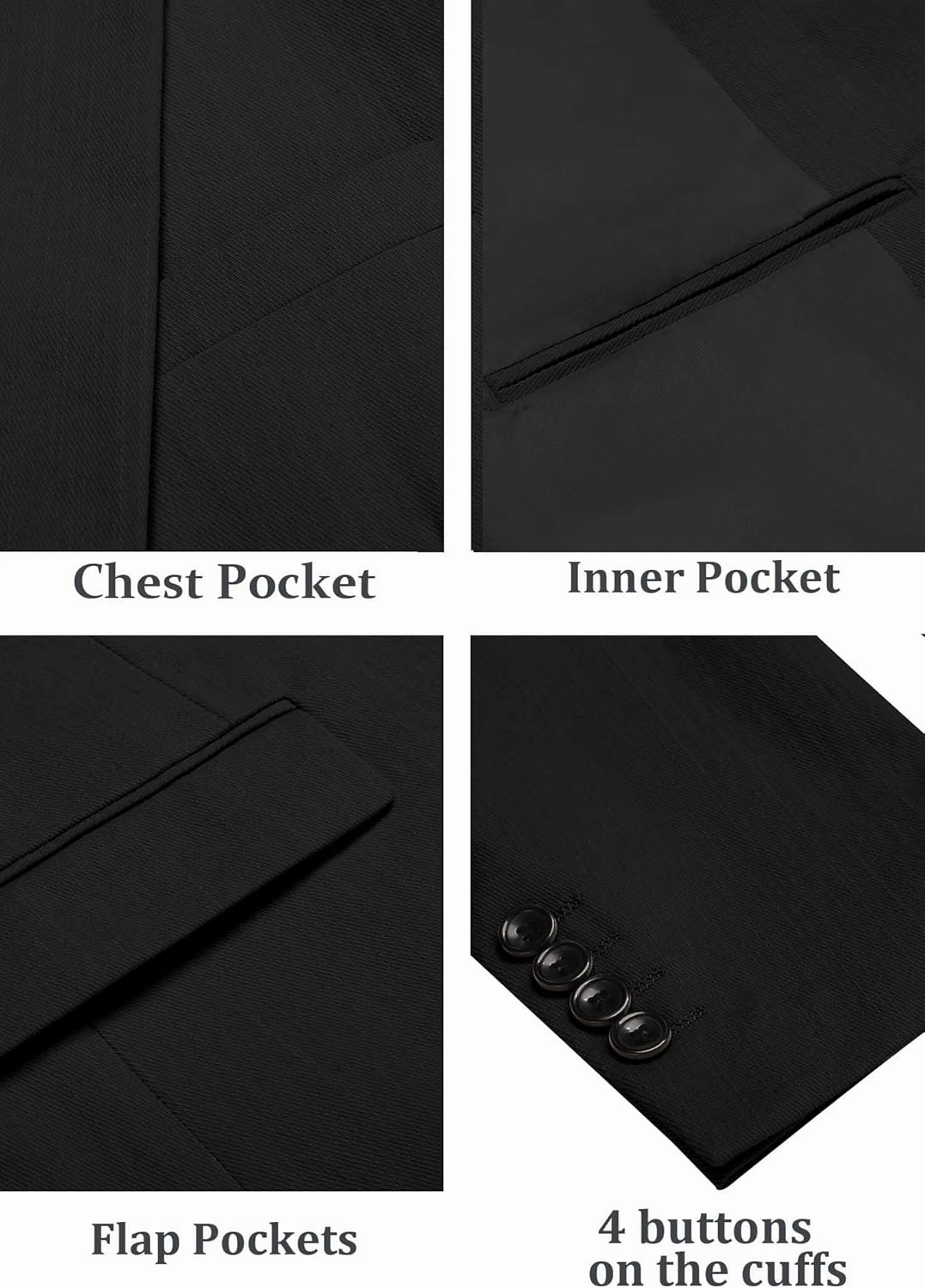 COOFANDY Men's Casual Blazer Lightweight Slim Fit Suit Jacket Two Button Cotton Sport Coats