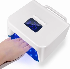 Cordless UV Nail Lamp,220W UV Light for Gel Nails, Rechargeable Professional LED Nail Lamp with 48 Beads & Touch Display, Built-in 3-Timer Modes & Auto Sensor, Fast Curing Nail Dryer