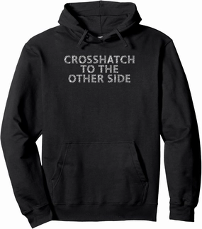 Crosshatch to the other Side Artist Pullover Hoodie