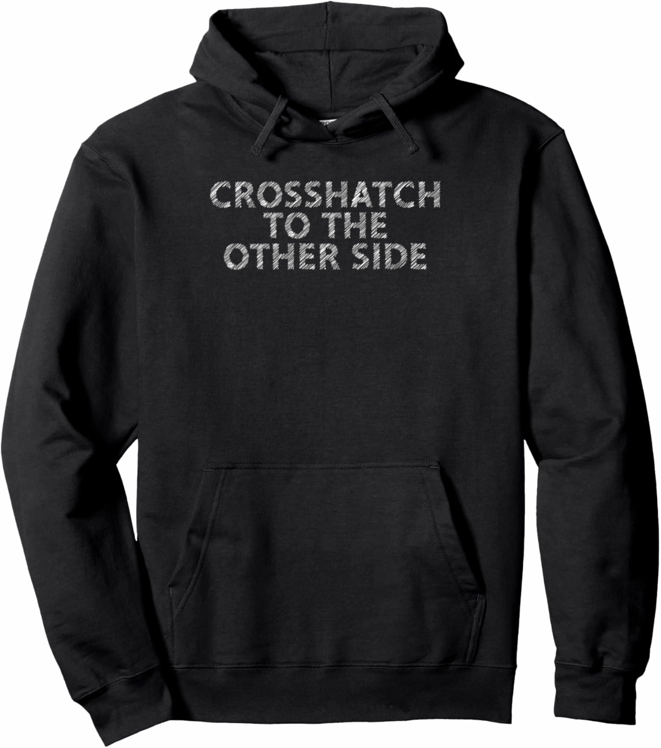 Crosshatch to the other Side Artist Pullover Hoodie