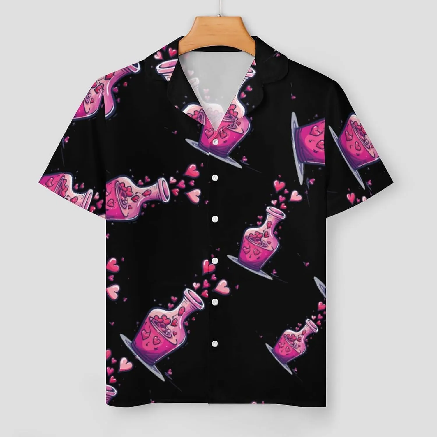 Cute And Fun Chemistry Women's Satin Pajama Set Short Sleeve Button Down Sleepwear Loungewear Pj Set