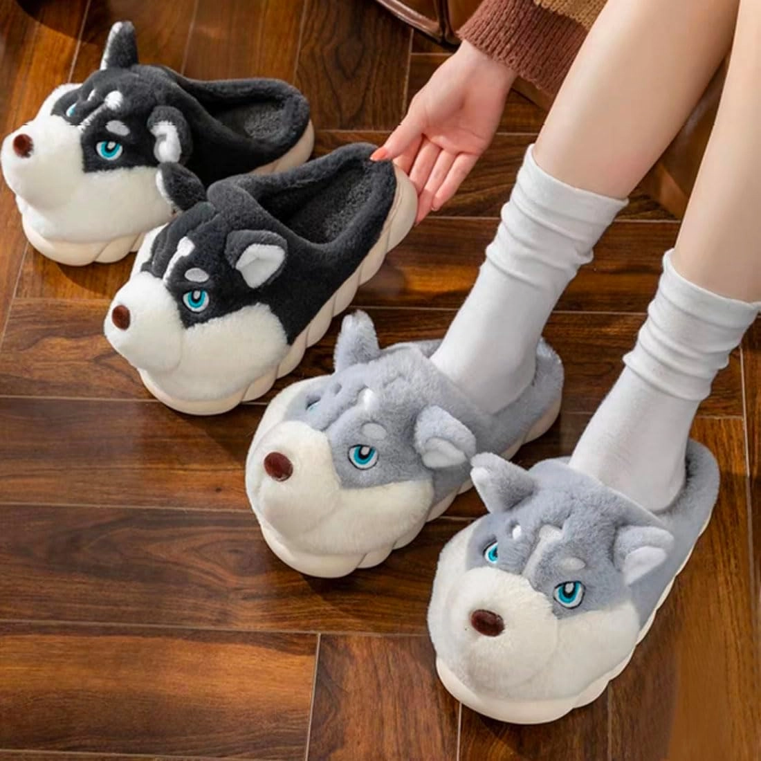 Cute Panda Slippers Cartoon Slippers Animal Slippers Winter Home Slippers