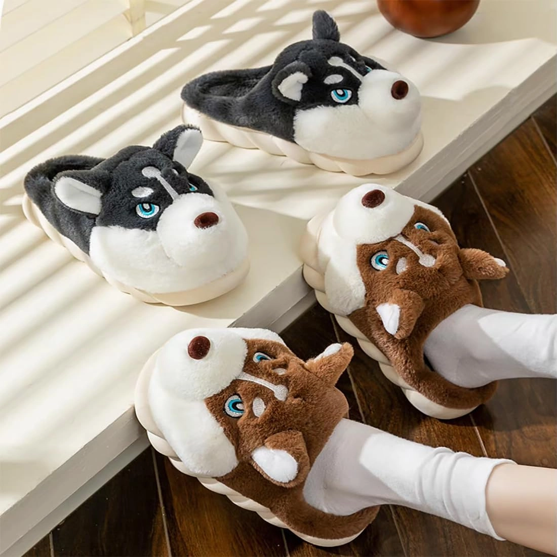 Cute Panda Slippers Cartoon Slippers Animal Slippers Winter Home Slippers