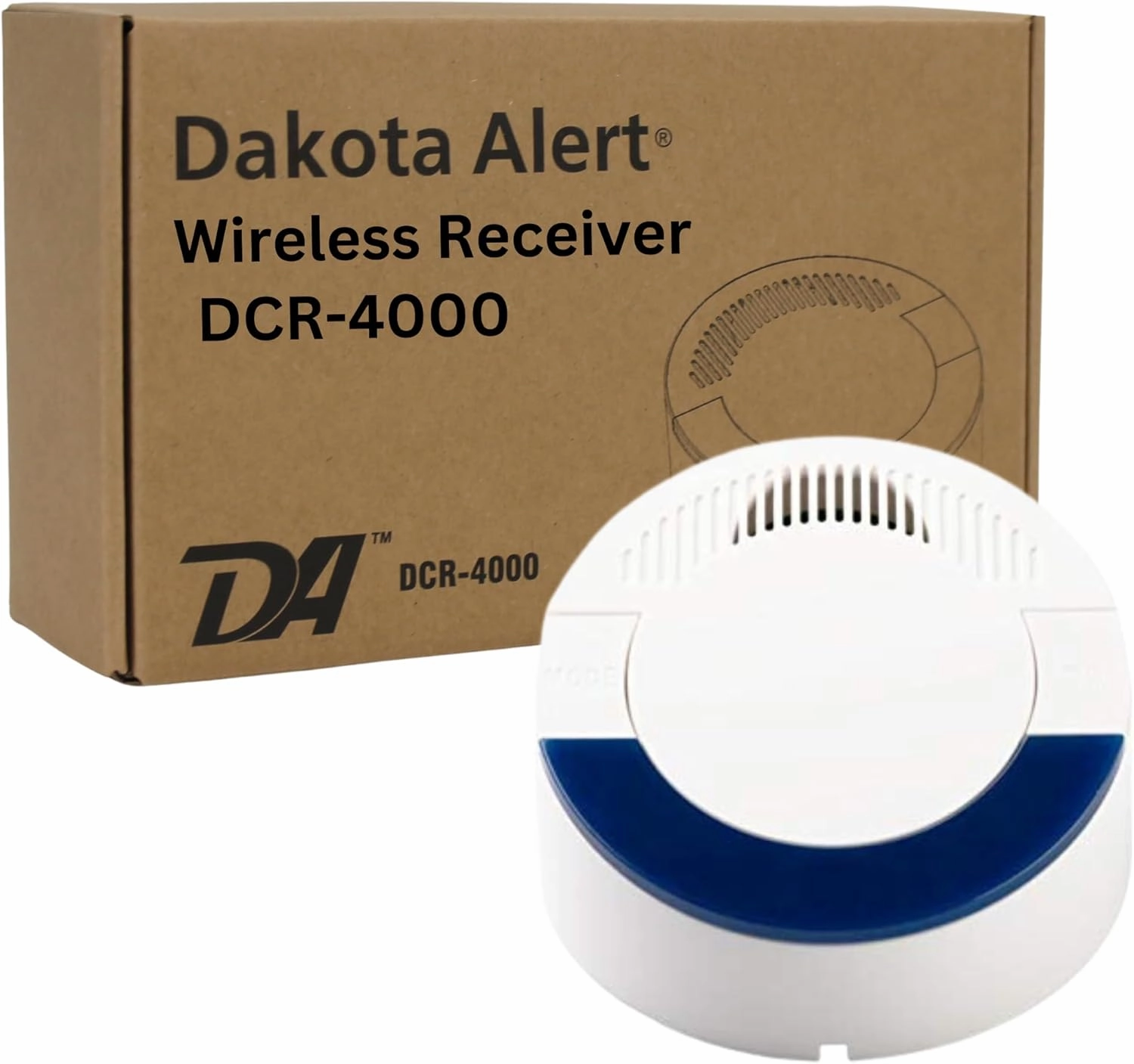 Dakota Alert Wireless Receiver- DCR-4000 Up to 1 Mile Operating Range - Compatible with All Dakota Alert 4000 Series Sensors: SBB-4000, DCHT-4000, DCMT-4000, DCPT-4000, and UT-4000 Transmitters