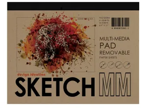 Design Ideation SKETCH PAD : Removable Sheet. Multi-Media. (8.5" x 11") PAD-2550-TS