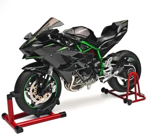 Die Cast Motorcycle 1:6 Scale for Kawasaki H2R Motorcycle Alloy Racing Motorcycles Model Power Kawasaki Ninja H2R Toy Motorcycles Collection H2R Kawasaki Model Motorcycles（Carbon Fiber Black）
