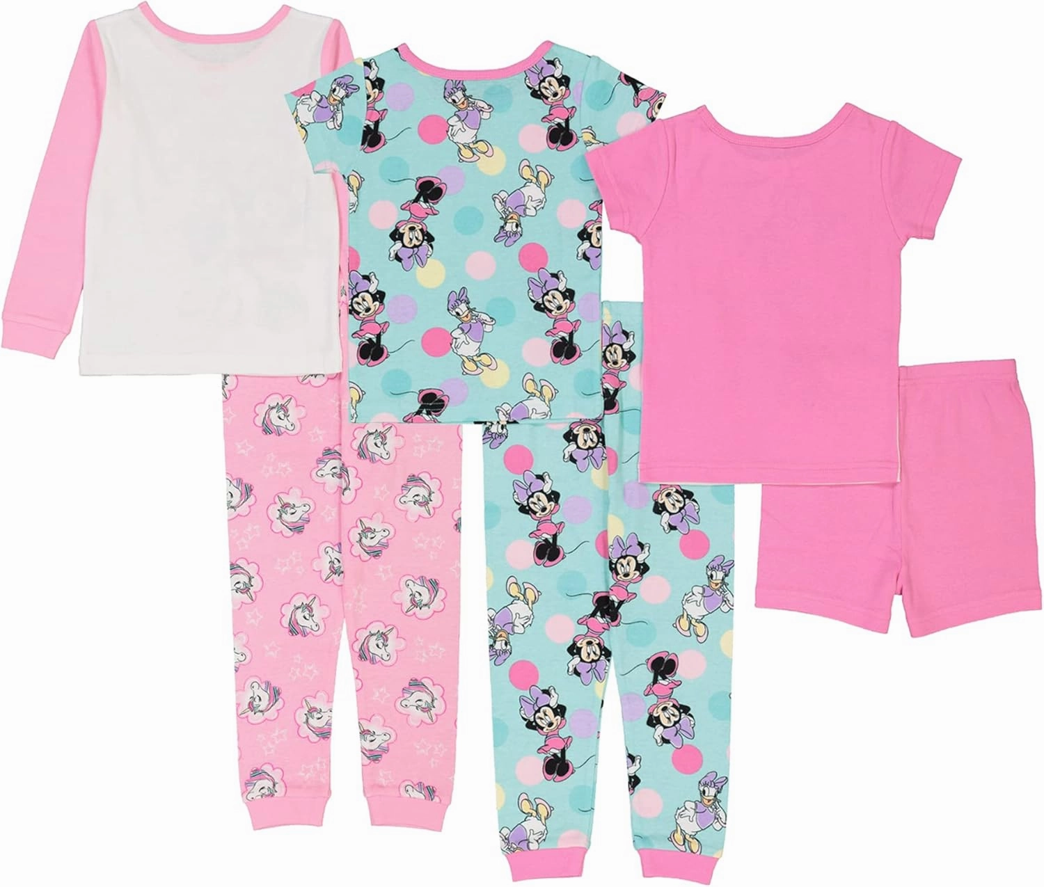 Disney 6-Piece Snug-fit Cotton Pajama Set, Soft & Cute for Kids