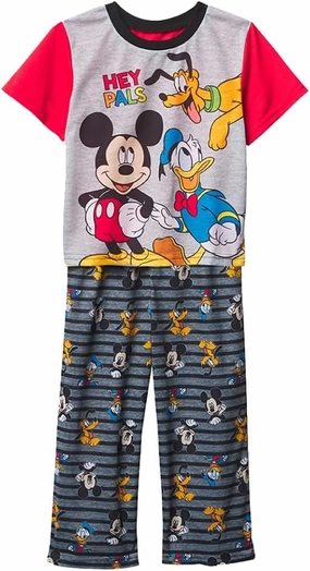 Disney Boys' 2-Piece Loose-fit Pajama Set, Soft & Cute for Kids