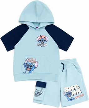 Disney Junior French Terry Pullover Hoodie and Shorts Toddler to Big Kid Sizes (2T - 14-16)
