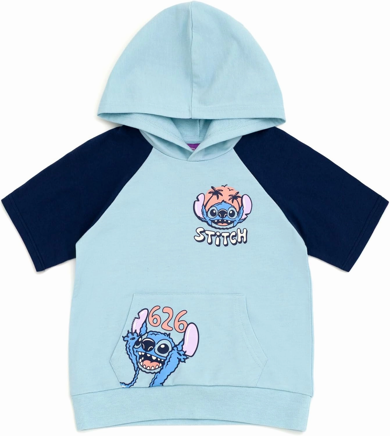 Disney Junior French Terry Pullover Hoodie and Shorts Toddler to Big Kid Sizes (2T - 14-16)