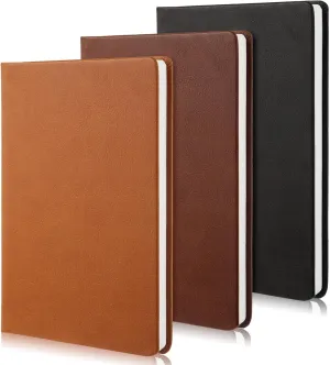 Dispowreath 3 Pcs Watercolor Sketchbook Journal Watercolor Paper Block Premium Leather Cover 300 GSM Cotton Paper Hot Press 8. 25" x 5. 5" Travel Pocket Notebook Graduation End of The Year Gifts