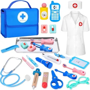 Doctor Kit for Kids, Kids Doctor Kit for Toddlers 3-5 Pretend Play Toys Doctor Role Play, Toddler Medical Doctor Kit for Boys Girls Kids Ages 3 